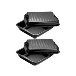 Ensemble de 2 plats � four avec couvercle en acier �maill� 42 x 34 cm dr. oetker back - idee kreativ