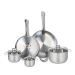 Ensemble de 2 poêles de cuisson 28 et 32 cm et 3 faitouts 12 14 et 20 cm elo profi brillant Ensemble de 2 poêles de cuisson 28 et 32 cm et 3 faitouts 12 14 et 20 cm elo profi brillant