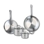 Ensemble de 2 poêles de cuisson 28 et 32 cm et 2 faitouts 14 et 20 cm elo profi citrin Ensemble de 2 poêles de cuisson 28 et 32 cm et 2 faitouts 14 et 20 cm elo profi citrin