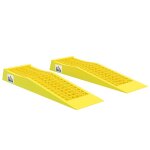 Ensemble de 2 rampes - homcom - pour voiture vhicule utilitaire rampe de chargement dim. 70l x 195l ...