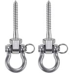 Ensemble de 2 supports de balan�oire robustes et permanents en acier inoxydable 304 antirouille vis et ...