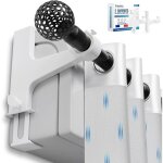 Ensemble de 2 supports pour tringle � rideaux sans per�age et sans outil - sp�cial coffre de volet roulant ...