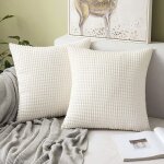 Ensemble de 2 taies doreiller en velours ctel jeter oreiller housse de coussin 50x50 cm canap coussins ...
