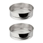 Ensemble de 2 tamis de cuisine inox extra fin - fackelmann - basic - 18 cm