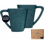 Ensemble de 2 tasses en bois de pin 200 ml pour café sans bpa bleues Ensemble de 2 tasses en bois de pin 200 ml pour café sans bpa bleues