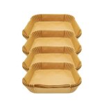 Ensemble de 200 moules en papier pour air fryer carr�s - fackelmann - divers - 20 cm