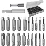 Ensemble de 22 extracteurs de vis endommages avec porte - embout magntique pour boulons casss