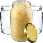 Ensemble de 24 bocaux en verre 900ml + couvercles pour conserves maison Ensemble de 24 bocaux en verre 900ml + couvercles pour conserves maison