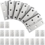 Ensemble de 24 charnières en acier inoxydable pour meubles charnières de porte pliantes et quincaillerie ... Ensemble de 24 charnières en acier inoxydable pour meubles charnières de porte pliantes et quincaillerie ...