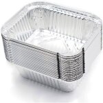 Ensemble de 25 bols  barbecue jetables en aluminium adapts  la cuisson 15 x 12 x 5 cm 400 ml (sans ...