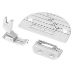 Ensemble de 3 accessoires pour machine  coudre industrielle plaque  aiguille pied presseur