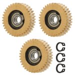 Ensemble de 3 engrenages de moteur de vélo électrique 36t léger 38 mm en cuivre pour scooter Ensemble de 3 engrenages de moteur de vélo électrique 36t léger 38 mm en cuivre pour scooter