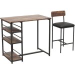 Ensemble 3 pi�ces 1 table et 2 chaisesensemble table et chaises - table de bar - style r�tropour salle ...
