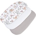 Ensemble 3 pices de drap - housse pour poussette 86x40cm 100% coton protge - matelas bb feuilles ...