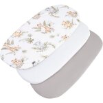 Ensemble 3 pi�ces de drap - housse pour poussette 86x40cm 100% coton prot�ge - matelas b�b� safari medi ...