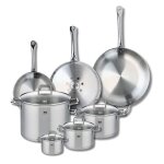 Ensemble de 3 poêles de cuisson 24 28 et 32 cm et 4 faitouts 12 16 20 et 26 cm elo profi citrin Ensemble de 3 poêles de cuisson 24 28 et 32 cm et 4 faitouts 12 16 20 et 26 cm elo profi citrin