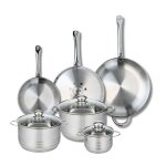 Ensemble de 3 poêles de cuisson 24 28 et 32 cm et 3 faitouts 14 20 et 24 cm elo profi brillant Ensemble de 3 poêles de cuisson 24 28 et 32 cm et 3 faitouts 14 20 et 24 cm elo profi brillant
