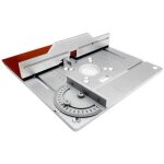 Ensemble 3 routeur table insert alliage aluminium : bois fraisage flip board outil banc travail (argent) ...