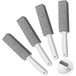 Ensemble de 4 brosses de nettoyage en pierre ponce avec poigne idales pour les cuvettes de toilettes ...