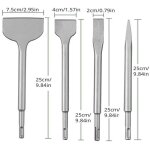 Ensemble de 4 burins � b�ton ensemble de forets pour marteau perforateur comprenant un burin pointu un ...