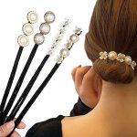 Ensemble de 4 pinces � chignon pour filles et femmes accessoires de coiffure