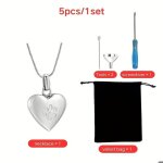 Ensemble de 5 colliers funéraires pour animaux de compagnie urne en forme de c?ur avec empreinte de patte ... Ensemble de 5 colliers funéraires pour animaux de compagnie urne en forme de c?ur avec empreinte de patte ...
