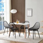 Ensemble 5 pi�ces 1 table 4 chaises cuisine ensemble table et chaises pour salle � manger design �l�gant ...
