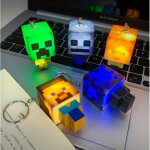 Ensemble de 5 porte - cls de style minecraft - porte - cls lumineux - accessoires adapts et cadeaux ...
