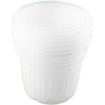 Ensemble de 5 pots de fleurs en plastique transparent contenants de plantation avec drainage adapt�s ...