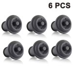 Ensemble de 6 bouchons sous vide pour vin activateurs rutilisables avec pompe pour une conservation ...