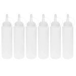 Ensemble de 6 distributeurs de sauces en plastique sans bpa 500 ml idéal pour ketchup mayo huile facile ... Ensemble de 6 distributeurs de sauces en plastique sans bpa 500 ml idéal pour ketchup mayo huile facile ...