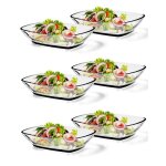 Ensemble de 6 saladiers en verre 230ml transparent - kadax k8890 Ensemble de 6 saladiers en verre 230ml transparent - kadax k8890