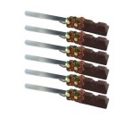 Ensemble de 6 spatules pour p�te � tartiner 19 cm fackelmann