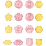 Ensemble de 8 emporte - pi�ces en forme de fleur marguerite fleur de cerisier tulipe lotus rose tournesol ...