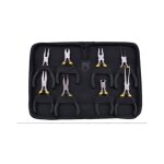 Ensemble de 8 pinces bijoux pince bec aiguille et pince bec rond pour bricolage et remontage couleurs ...