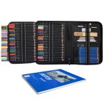 Ensemble de 96 crayon de couleurs kit de dessin prokit de croquis crayons ensemble pochette avec zipid�al ...