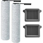 Ensemble daccessoires pour aspirateur tineco floor one s7 pro - s6 2 rouleaux brosses et 2 filtres hepa ...
