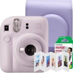 Ensemble appareil photo instantan fujifilm instax mini 12 violet lilas avec couvercle cadre akyta 6 ...
