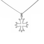 Ensemble en argent massif 925 pendentif croix occitane du languedoc toulouse provence et chaine 50cm ... Ensemble en argent massif 925 pendentif croix occitane du languedoc toulouse provence et chaine 50cm ...