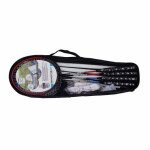 Ensemble de badminton angel sports - 4 raquettes volants et filet