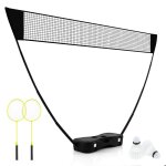 Ensemble filet de badminton portable costway - 2 raquettes2 volants - 270 x 335 x 160 cm - etui de rangement ... Ensemble filet de badminton portable costway - 2 raquettes2 volants - 270 x 335 x 160 cm - etui de rangement ...