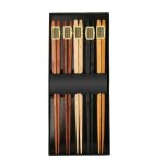 Ensemble de baguettes - jormftte - réutilisables en bois naturel - antidérapantes - 225 cm - couleurs ... Ensemble de baguettes - jormftte - réutilisables en bois naturel - antidérapantes - 225 cm - couleurs ...
