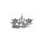 Ensemble de batterie de cuisine - tognana porcellane v979112phae - 12 pi�ces - aluminium - poign�es bak�lite ...