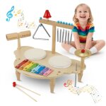Ensemble de batterie pour tout - petitsbois instrument de musique pour bbs jouet musical montessoricadeau ...