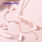 Ensemble de bijoux femme - argent sterling 925 - original - trajectoire du cur - collier + bracelet + ...