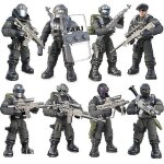 Ensemble de blocs de construction - soldat des forces spciales militaires pour enfants garons