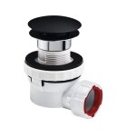 Ensemble bonde + siphon quick - clac - nano 6. 7 - finition : noir