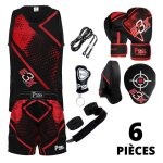Ensemble boxe enfants - pss - e3x - short & dbardeur - gants 4 oz - 2 pattes dours