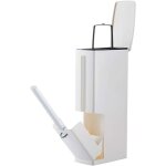 Ensemble brosse wc et poubelle / 4 en 1 poubelle �troite de salle de bain / avec brosse wc et support ...