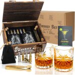 Ensemble cadeau de pierres  whisky 6 pierres  whisky et 2 verres  whisky ensemble daccessoires pour ...